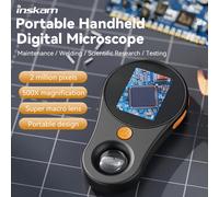 TEMU Microscopio Digital HD 500X con Pantalla de 2.6 Pulgadas, de Fotos y Videos, Diseñado para Portabilidad y Uso Compacto, Ideal para , Soldadura, Investigación y Pruebas