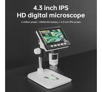 TEMU Microscopio Digital HD 8LED 1080P Real Shot Rendering, Microscopio de Computadora, Microscopio Electrónico
