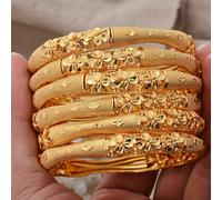 TEMU Middle East 1pc Pulsera de Abierto de Moda para Mujer, Joyería Europea y Americana, Adiciones de Asiático, Lujosa Pulsera de Abierto de Estilo Étnico para Novias