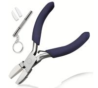 TEMU Mini Alicates de Nylon de 3.5 Pulgadas con 2 Puntas y Destornillador - Alisador de Alambre de Acero al Carbono Profesional para Hacer Joyería, Abalorios, Agarre y Moldeado