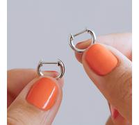 TEMU Mini Aretes de Cobre Plateado y , Aros Pequeños Hipoalergénicos para Mujer, Pendientes de Cartílago Minimalistas