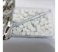 TEMU Mini Bloque de Tofu de 1cm para Manicura, Esponja de Degradado para Gel, Especial para , Pequeño Cuadrado para Rascar, Suministros