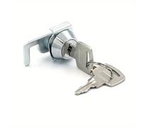 TEMU Mini Cerradura de Leva con Clip Rápido para Reemplazo de Gancho de Bloqueo Tubular en Cajón de Efectivo, Cajonera de Gimnasio, Armario Metálico y Airbox, Con Llave