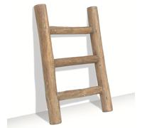 TEMU Mini Escalera de Madera Rústica para Granja - Soporte Versátil para Paños de Cocina y Expositor para Decoración de Baño, Marrón, Toalleros