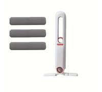 TEMU Mini Fregona de 3 Cabezales con Esponja, Herramienta Portátil y Autoescurridora para Limpieza del Hogar, Ideal para Salón, Dormitorio y Ventanas