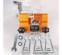 TEMU Mini herramienta de afilado de motosierra , con kit de plantilla y de de tungsteno, adecuada para motosierras de cadena de 4"-22", disponible en versiones de manivela y eléctrica