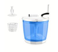TEMU Mini lavadora manual | Lavadora sin electricidad con manivela | 1 de lavadora portátil | Limpieza potente | Ideal para lavanderías, viajes, camping y dormitorios estudiantiles