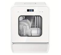 TEMU Mini Lavavajillas Compacto de Mesa | de Agua Incorporado de 5L, 7+2 Programas de , 37*50 Cm, Diseño Ultra-delgado, con Retraso de 24 Horas, No Necesita Conexión de Agua, de Energía D