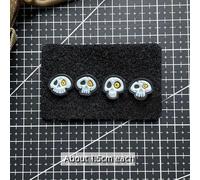 TEMU Mini Linterna Nocturna Máscara de PVC Cabeza de Calavera Parches Tácticos de Gancho y en Mochilas Pequeñas Sombreros Decorativos Stickers