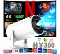 TEMU Mini Proyector Pro 2025 con 11 Incorporado, Soporte 1080P para Decodificar Video 4K, Proyector Mini Giratorio Flexible de 180°