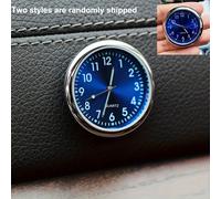 TEMU Mini reloj para coche, automóviles, adhesivo interno, reloj mecánico de cuarzo, adorno para coche.