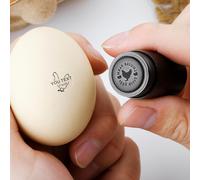 TEMU Mini Sello de Personalizable, Marcador de Huevos Frescos para Granja o Uso Doméstico Herramienta DIY