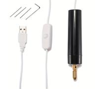 TEMU Mini Taladro Eléctrico USB - Taladro Manual con Cable, Ideal para Joyería, Artesanías en Madera y Metal - Perforación de Voltaje