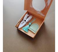 TEMU Mini Tijeras con Colgante - Tijeras de Metal Portátiles que se Pueden Usar con Manos, con un Exquisito Diseño de Hilo de Coser, No Requieren Baterías, Perfectas para Viajes y Regalos de