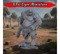 TEMU Miniatura de Monstruo Ogro TTRPG - de Fantasía para Juegos de Mesa, Accesorio de Juego, para Emboscadas en y Campañas en