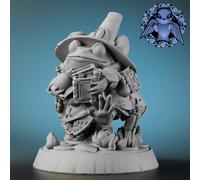 TEMU Miniatura de Rana OMGLOBAL, Figura de Plástico Sin Pintar para Juegos de Mesa RPG, Coleccionable de Temática Científico-Ficción para Juegos TTRPG
