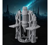 TEMU Miniatura RPG Máquina de Taladrar - Kit de Construcción de para Juegos de Mesa, de Ciencia Ficción, DND - Equipo RPG de de Minería en de Petróleo - Regalo Coleccionable para Fans de Miniaturas