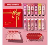 TEMU MISS Set de Regalo Surtido 48pcs/: 6 de Bálsamos Labiales y Cremas para Manos con Bolsa & Tarjeta de Agradecimiento - para Novias, Corporativo, Recuerdos de Fiesta y Regalos para Mujeres
