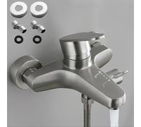 TEMU Mixer de grifo para ducha de baño de acero inoxidable 304, grifo mezclador de agua fría y caliente para baño, juego de grifos para bañera y ducha