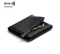 TEMU MIYIN con Bloqueo RFID Compatible con & - Portatarjetas Bifold Minimalista con Cierre de Botón a Presión, Múltiples Ranuras para Tarjetas y RFID - de Microfibra