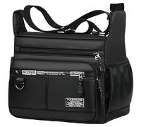 TEMU Mochila/bandolera cuadrada neutra para - Multiusos de nailon resistente con cierre de cremallera, mochila de día unisex casual adecuada para viajes, y cuidado (limpiable con un paño)