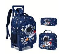 TEMU Mochila con estampado de astronauta, set de mochila de para , mochila de gran capacidad, bolsa de almacenamiento de viaje para salidas, sin , regalo para el del curso.