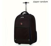 TEMU Mochila con Ruedas para Hombre de Hailong - Gran Capacidad, Bolsa de Viaje de Lona Duradera con Compartimento para Portátil, Bolso de Negocios Multifuncional, en Avión, Maletas