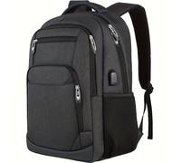 TEMU Mochila de Gran Capacidad y Adecuada para Viajes, , Camping con Correas Ajustables, Compartimentos con Cremallera y para Avión, Tren, Viaje Diario - Ideal para Adolescentes