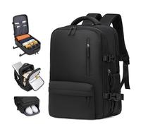 TEMU Mochila de Viaje de Gran Capacidad para el Trabajo, Ideal para Viajes de Negocios en Avión con Compartimento para Laptop de 15.6 Pulgadas, Diseñada para Tablets, Laptops y Accesorios