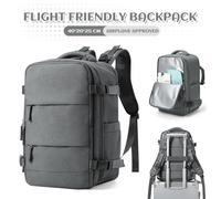 TEMU Mochila de Viaje para Cabina de Avión, Equipaje de con Compartimento Antirrobo, Portátil y para Trolley, Maleta de para Hombres