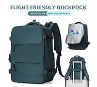 TEMU Mochila de Viaje para Cabina de Avión, Equipaje de con Compartimento Antirrobo, Portátil y para Trolley, Maleta de para Hombres