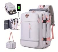 TEMU Mochila de Viaje para Mujer, Aprobada por TSA, Mochila Grande para Laptop de 17.3 Pulgadas, Ideal para Fin de , Negocios, Senderismo o Uso Diario, Se Puede Usar como Bolso de o Bandolera