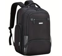 TEMU Mochila para Laptop Negra, Bolso de Viaje de Negocios Duradero, Mochila Versátil para Computadora, Adecuada para Laptop de 17 Pulgadas