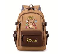 TEMU Mochila personalizada con un adorable diseño de , para el curso escolar. un look casual y elegante con de almacenamiento y se puede personalizar con y números. la ideal para el uso diario.