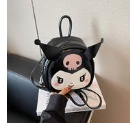 TEMU Mochila Sanrio Kuromi para Mujeres - Bolso Anime Lindo con Correa Ajustable, Estampado de Cara de Kuromi (/), de o Mochila para Viajes, Uso Diario, Regalo para &
