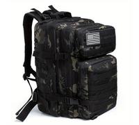 TEMU Mochila táctica 45L de nailon, estilo casual, uso , Molle, bolsa de de 3 días, paquete de , CCW, con instrucciones de a , para senderismo, , , salir