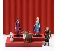 TEMU Modelos de de Elsa Anna Princesa Olaf Animación de Dibujos Animados Frozen 5 de Decoración de Muñecas Horneadas para Escritorio, Adorno de Coche, Regalo de San Valentín