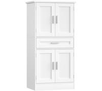 TEMU Moderno Buffet con de Estantería de 4 Niveles Espalda con Espalda y Grandes Puertas/Cajones de Almacenamiento - Mueble Adecuado para Comedor, , /Contrachapado, de , Montaje