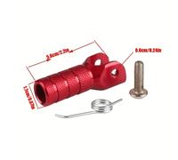 TEMU Modificación para motocicleta todoterreno con palanca de cambios y cabeza de cambio de aleación de aluminio de con tornillo de