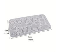 TEMU Molde de Resina Epoxi de Silicona DIY Luna Cielo Astronomía Pendientes Colgante de Cristal Llavero Joyería