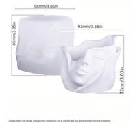 TEMU Molde de Silicona Artístico para - Molde Reutilizable DIY para Velas, Resina y Macetas Suculentos - Decoración , Accesorios Halloween e Regalos Dark Academia para