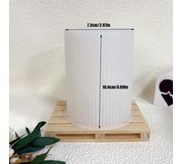 TEMU Molde de Silicona Cilíndrico Grande a Rayas para Velas DIY, Jabones y Artesanías de Resina - Herramienta de Fundición Versátil para Decoración del Hogar