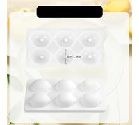 TEMU Molde de Silicona con Forma de Limón de 6 Cavidades de Limón 3D para Brownies, Mousse, Pan DIY y Postres de Frutas - Molde de y de Limón para Hornear en Navidad, Pascua y San Valentín (Duradero)