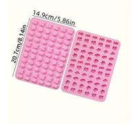 TEMU Molde de Silicona de 66 Cavidades - Kit para Hacer Mini Gomitas y Chocolate para Hornear, Galletas, Dulces y Cera Derretida - Molde para Cubitos de Hielo con Formas de Frutas