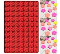 TEMU Molde de Silicona de 70 Cavidades con Diseño de para Chocolate, Dulces, Galletas y Cubitos de Hielo - de BPA, Diseño de Flor para Decoración de Tartas y Manualidades, Moldes para Chocolate