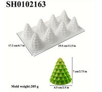 TEMU Molde de Silicona de Árbol de Navidad para Pastel de Mousse, Yeso y Aromaterapia de Velas - Decoración Festiva para la Cocina