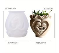 TEMU Molde de Silicona de para la Padre- - Relieve de de e , Molde de Silicona Resistente al y Fácil para Contenedores de Velas / Macetas de Resina, Molde de Silicona de de Yeso, Combinando