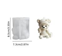TEMU Molde de silicona de resina | de regalo de amor, velas perfumadas de oso, adornos de yeso, decoración de de escritorio para el hogar, regalos de festival, artesanías, moldes de silicona - DNEJIU