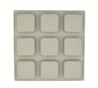 TEMU Molde de silicona para jabón a , cuadrado de agujeros, peso 150g, capacidad de un agujero 70ml, antiadherente, fácil de desmoldar, adecuado para creaciones hechas a .