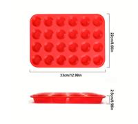 TEMU Molde de silicona para mini muffins, con 24 vasos antiadherentes, ideal para hacer cupcakes y pequeños pasteles